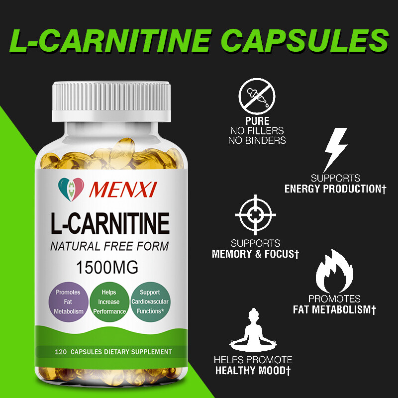 L-carnitine Capsule Fat Burning, Weight Loss,Muscle Gain, Metabolism 10-120Pills