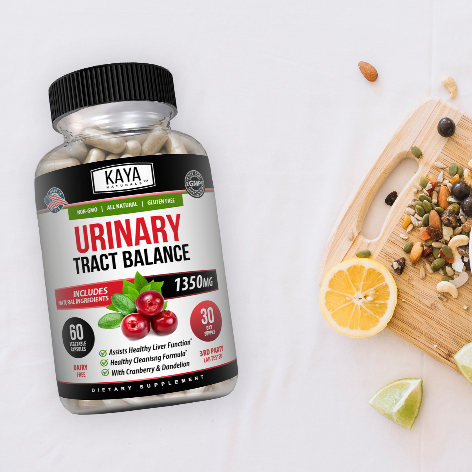 (2 Pack) Urinary Tract Balance 60ct DMannose w/ Cranberry Bladder Control Health