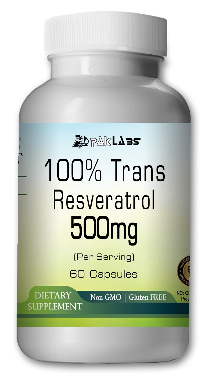 Trans Resveratrol 500mg Capsules high potency-best
