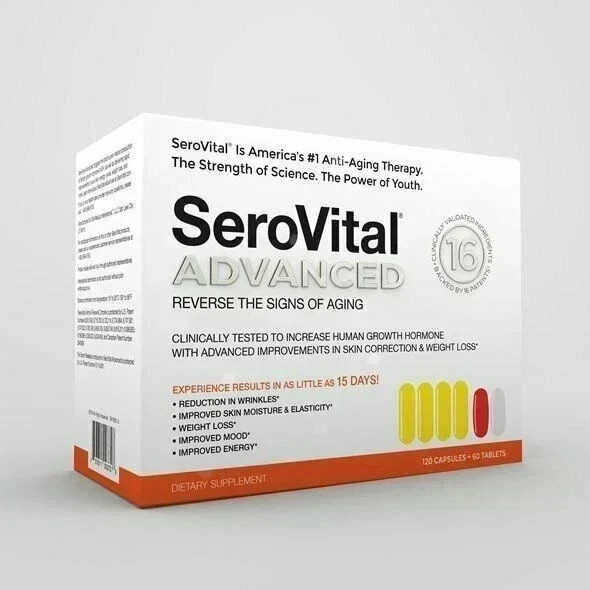 SeroVital Advanced 120 Capsules+60 Tablets 30 Day Dietary Supplement, Sealed Box