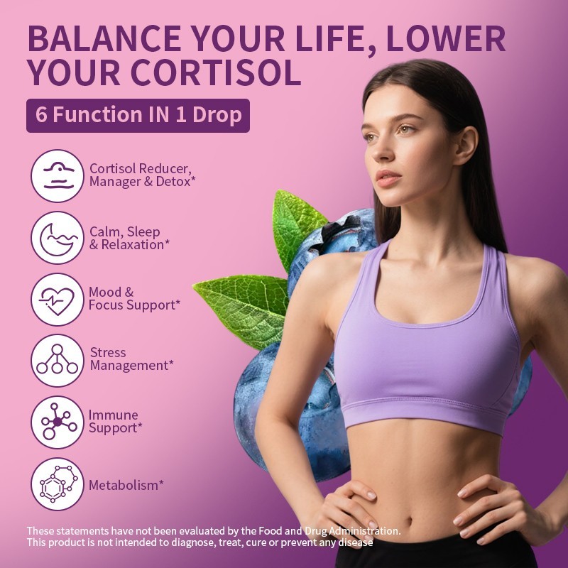 Cortisol Supplements for Women & Men, 10-in-1 Cortisol Detox Manager Reducer