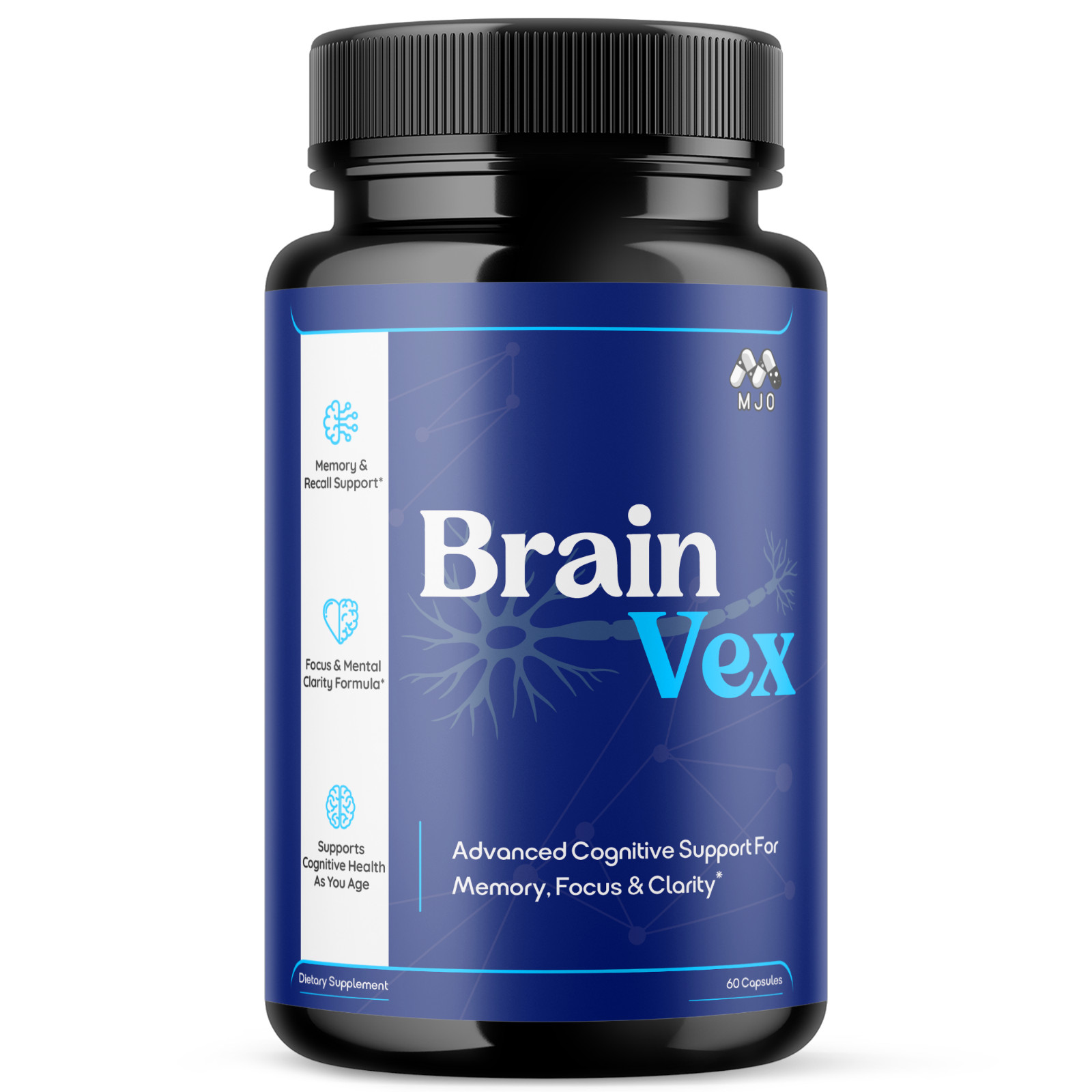(1 Pack) BrainVex Advanced Support Vitamin Max Supplement Brain Vex 60 Capsules