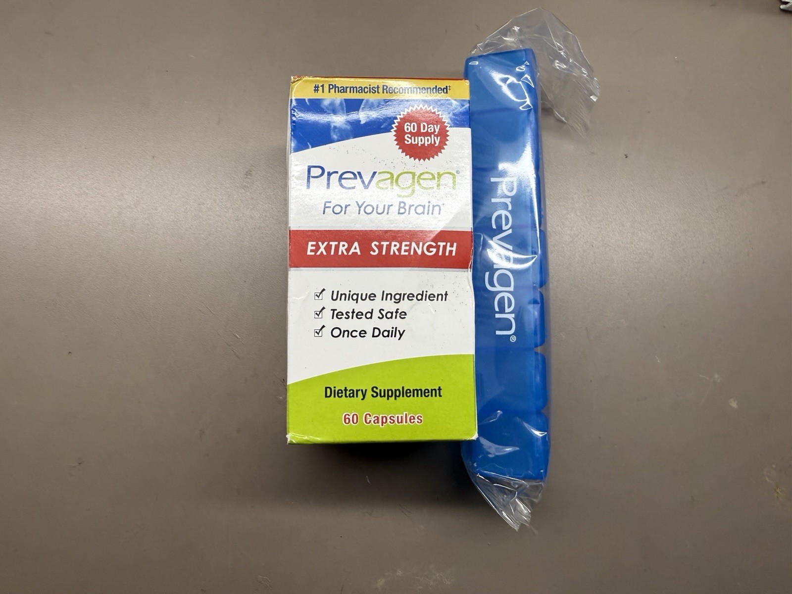 New PREVAGEN Extra Strength For Your Brain 60 Capsules 04/2027 + Free Pill Box