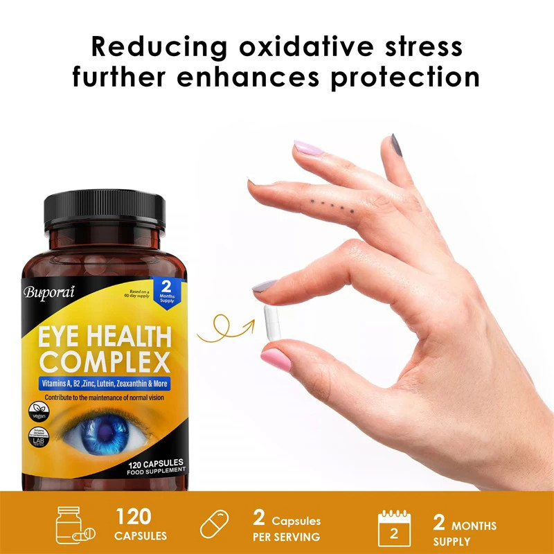 Eye Health 120pcs, Nutrient Absorption, Reduce Fatigue, Improve Visual Clarity