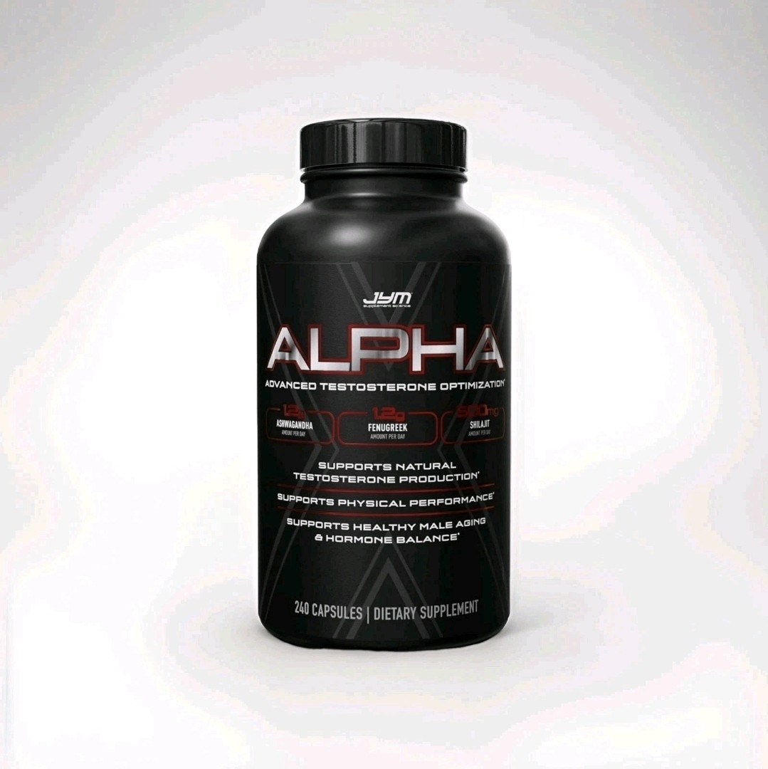 Alpha JYM X Advanced Hormone Optimization, Vitality, 240 Exp 12/27+