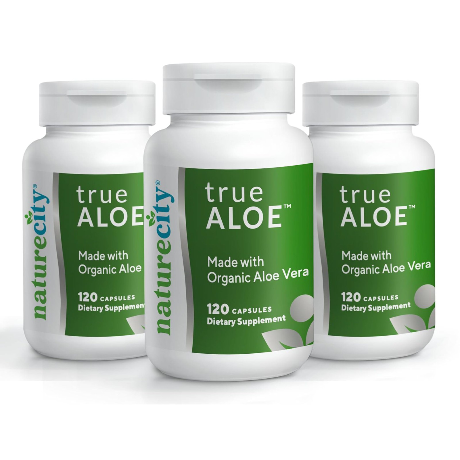 NatureCity True-Aloe 80,000mg Aloe Vera Gel Equivalent Per Serving– Made with