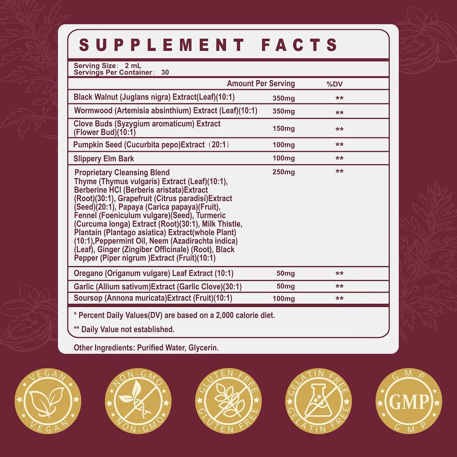 Rapid Absorption Liposomal Cleanse Drops | 20 Botanicals for Digestive Support