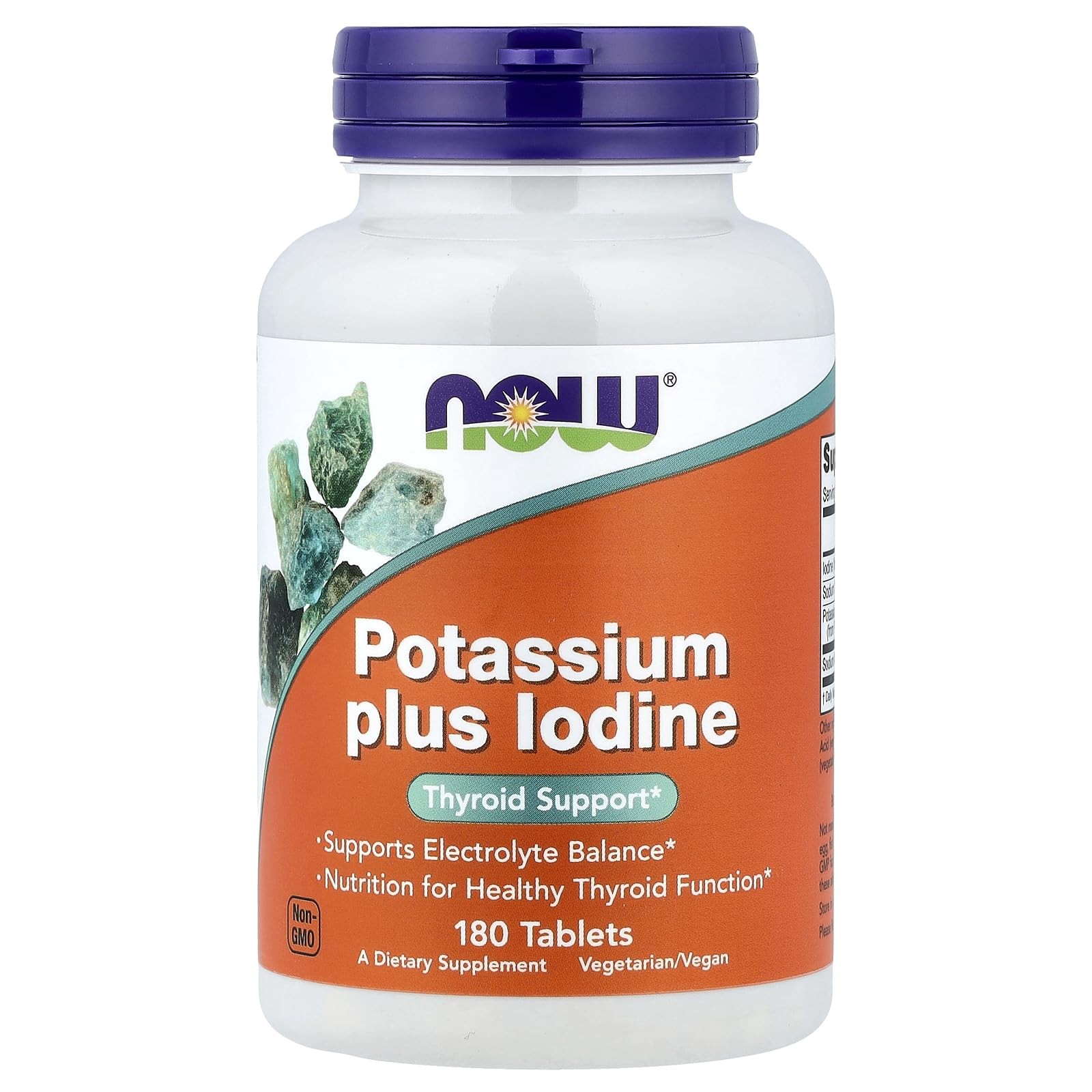 Potassium Plus Iodine 180 Tablets 180 Count (Pack of 1), No Color