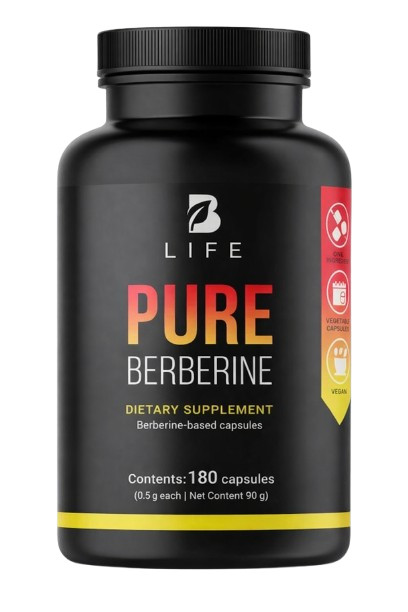 B LIFE Pure Berberine, 180 Capsules