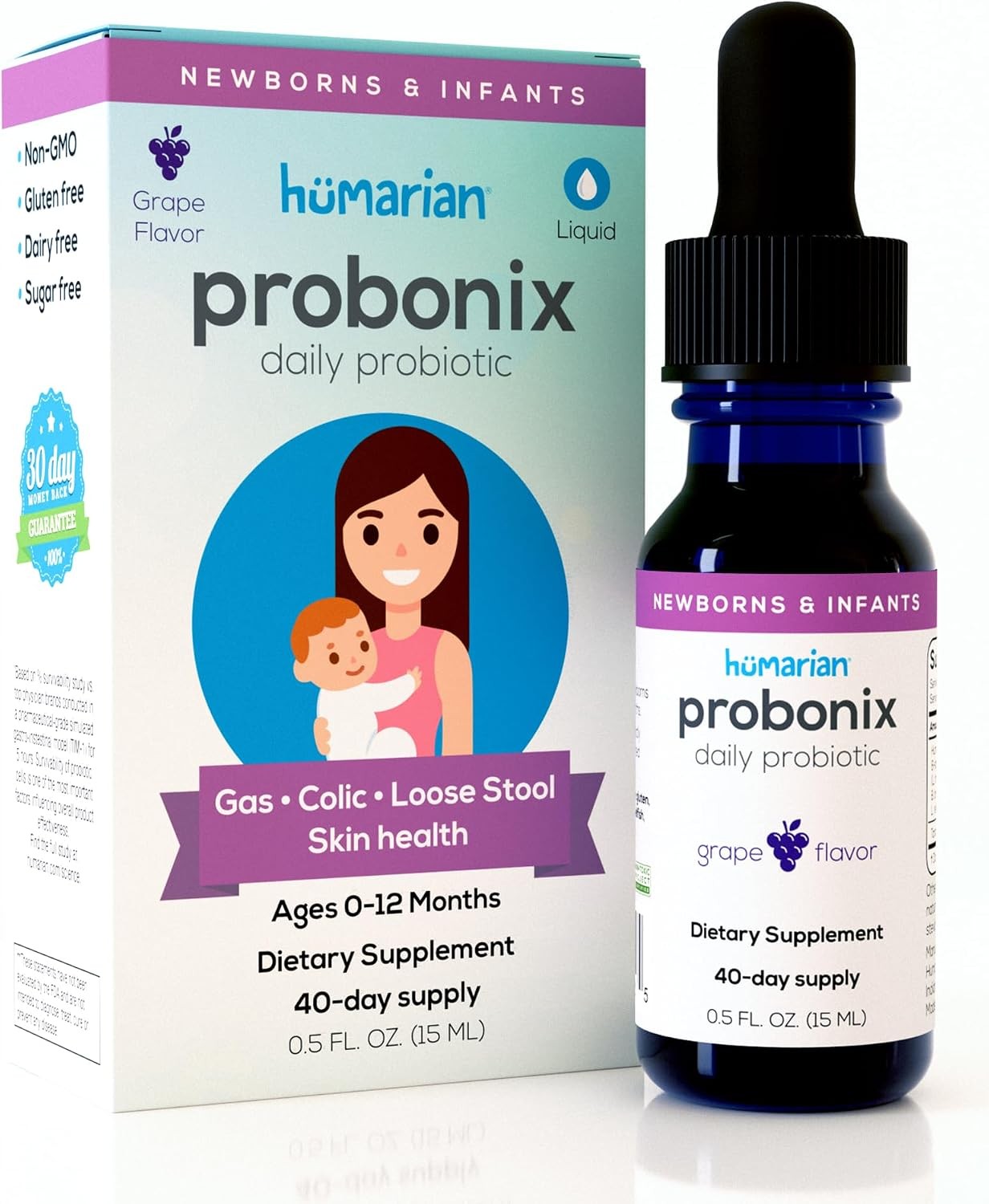 Humarian Probonix Infant Probiotic Drops 0-12 Months Grape