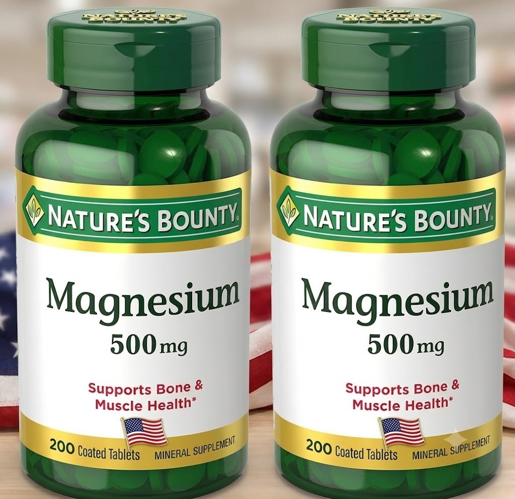 Magnesium 500mg 400 Tablets Bone Muscle Support High Potency Mineral Supplement