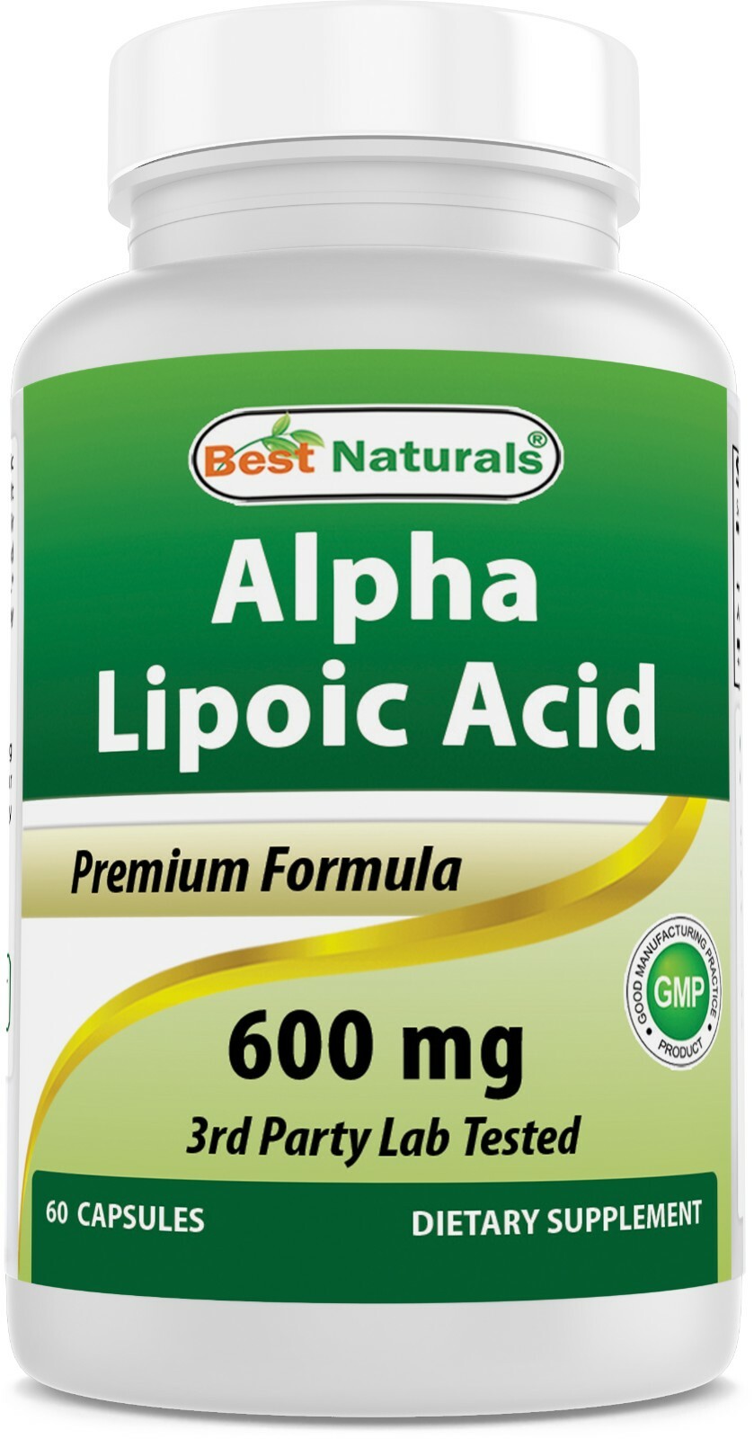Best Naturals alpha lipoic acid 600 mg 60 capsules – ALA Powerful Antioxidant