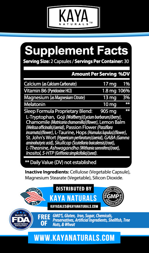 (2 Pack) Deep Sleep Formula, Fall Asleep & Stay Asleep, Melatonin Sleeping Aid