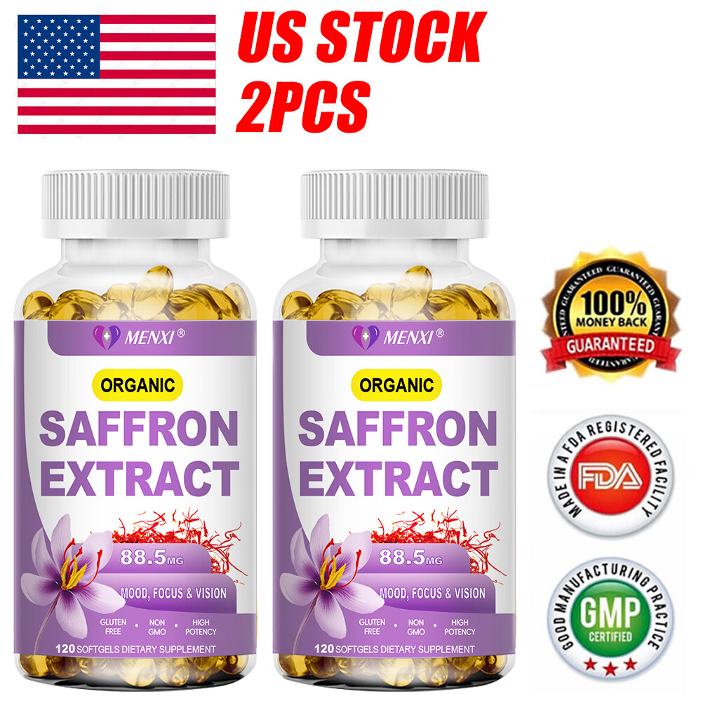 240 Capsules Saffron Extract – Metabolism Booster & Natural Appetite Suppressant