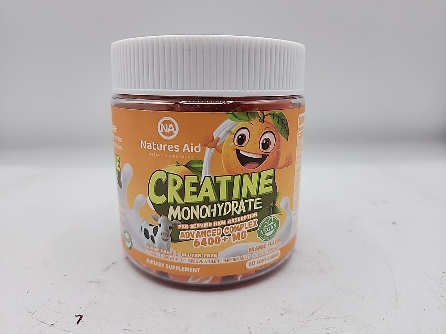 Creatine Monohydrate SoftChews orange Flavor 60ct 12/26