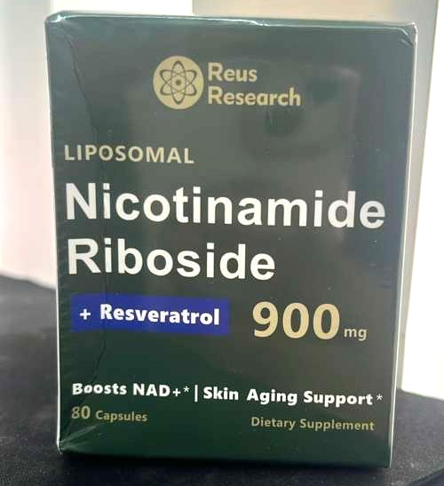 NAD+ Nicotinamide Riboside + Resveratrol, 900mg, 80 Capsules. Exp 04/2028