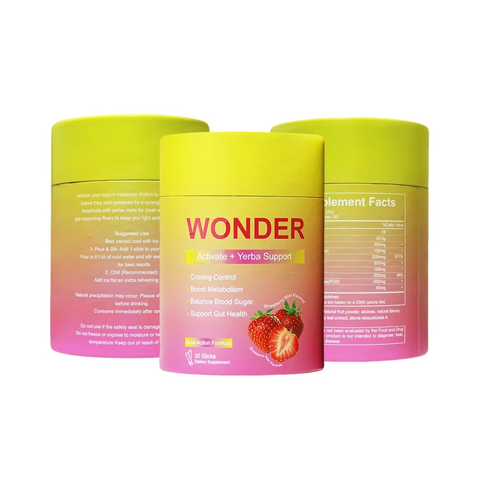 30 Servings Cutting Drink blend – 5-HTP, Yerba Mate & Magnesium Mixed Berry F…