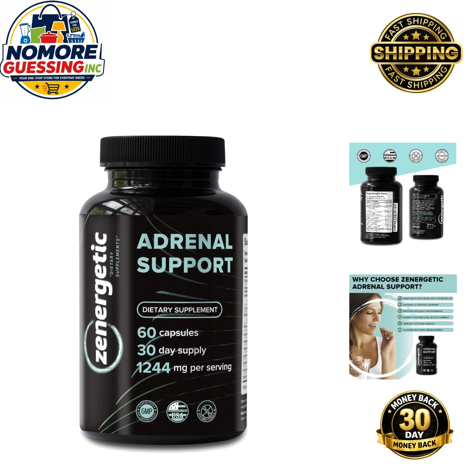 Cortex Calm: Adrenal Support Supplements with Ashwagandha & Rhodiola for 60 Days