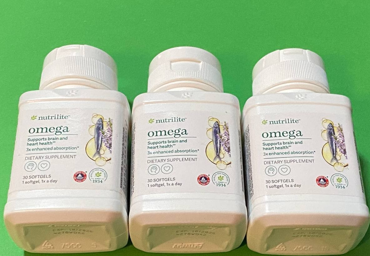Nutrilite Omega Supports Brain & Heart Health -90 Softgels