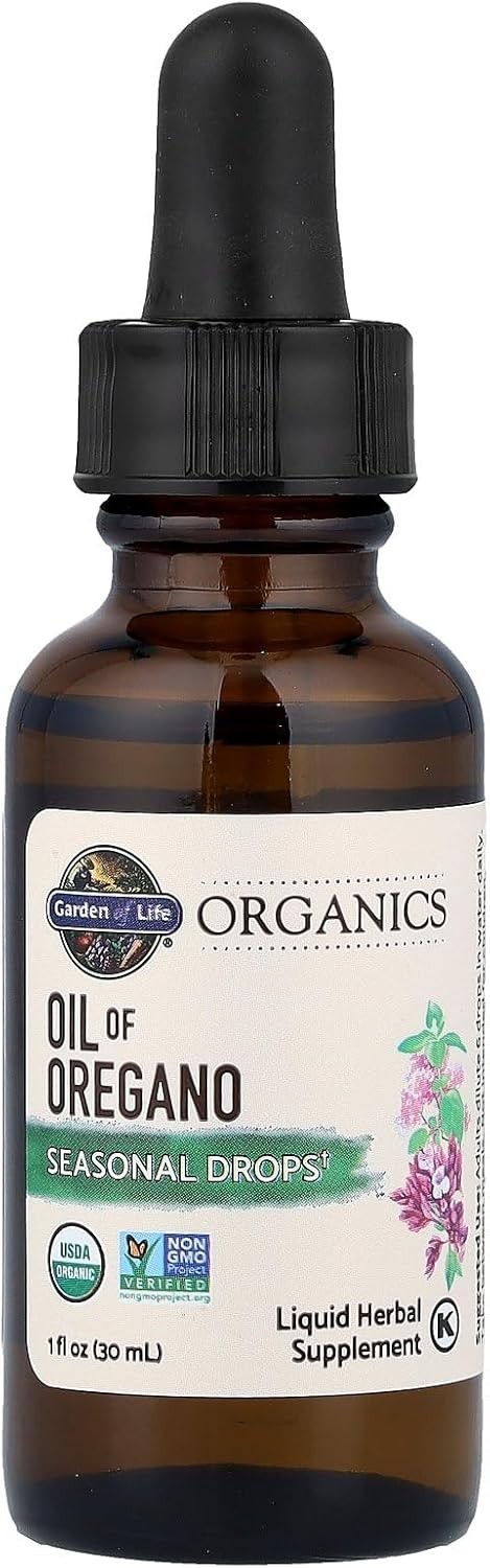 Garden of Life Organics Oil of Oregano Seasonal Drops 1 fl oz 30 mL Exp 01/2027