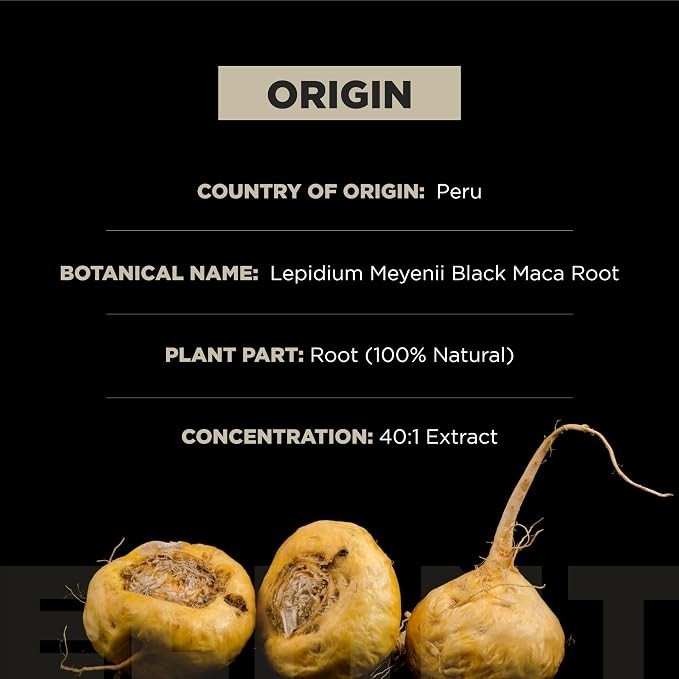 TERRA ELMNT Organic Black Maca & Ashwagandha Supplement Capsules New Sealed