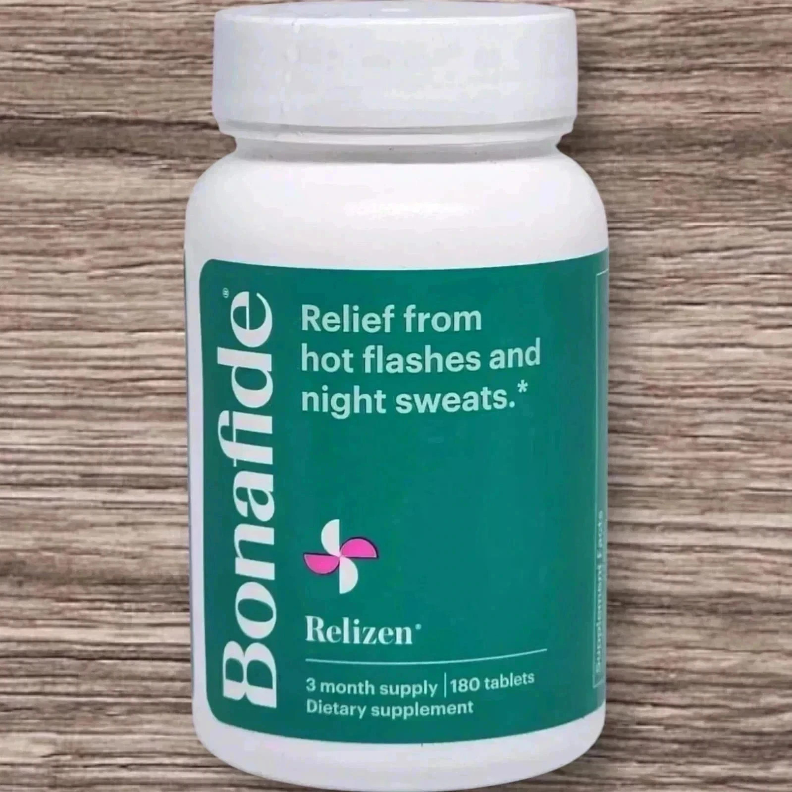 RELIZEN BONAFIDE Relief From Hot Flashes & Night Sweats 180 Caps!!!