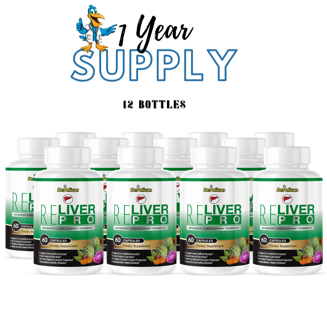 ReLiver Pro- Liver Support- 12 Bottles- 720 Capsules