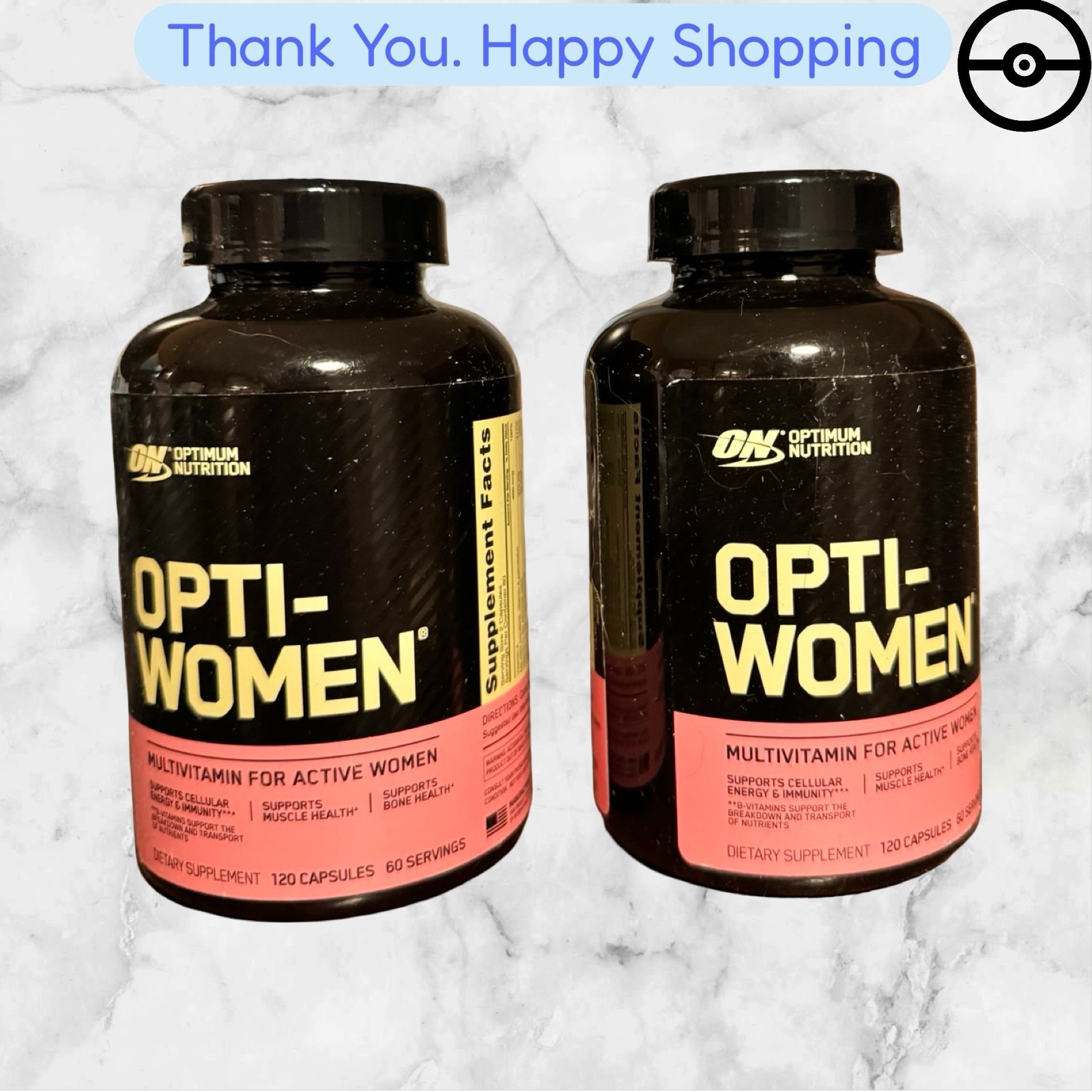2X Optimum Nutrition Opti-Women MultiVitamin Capsules – 120 Count ,exp 06/26