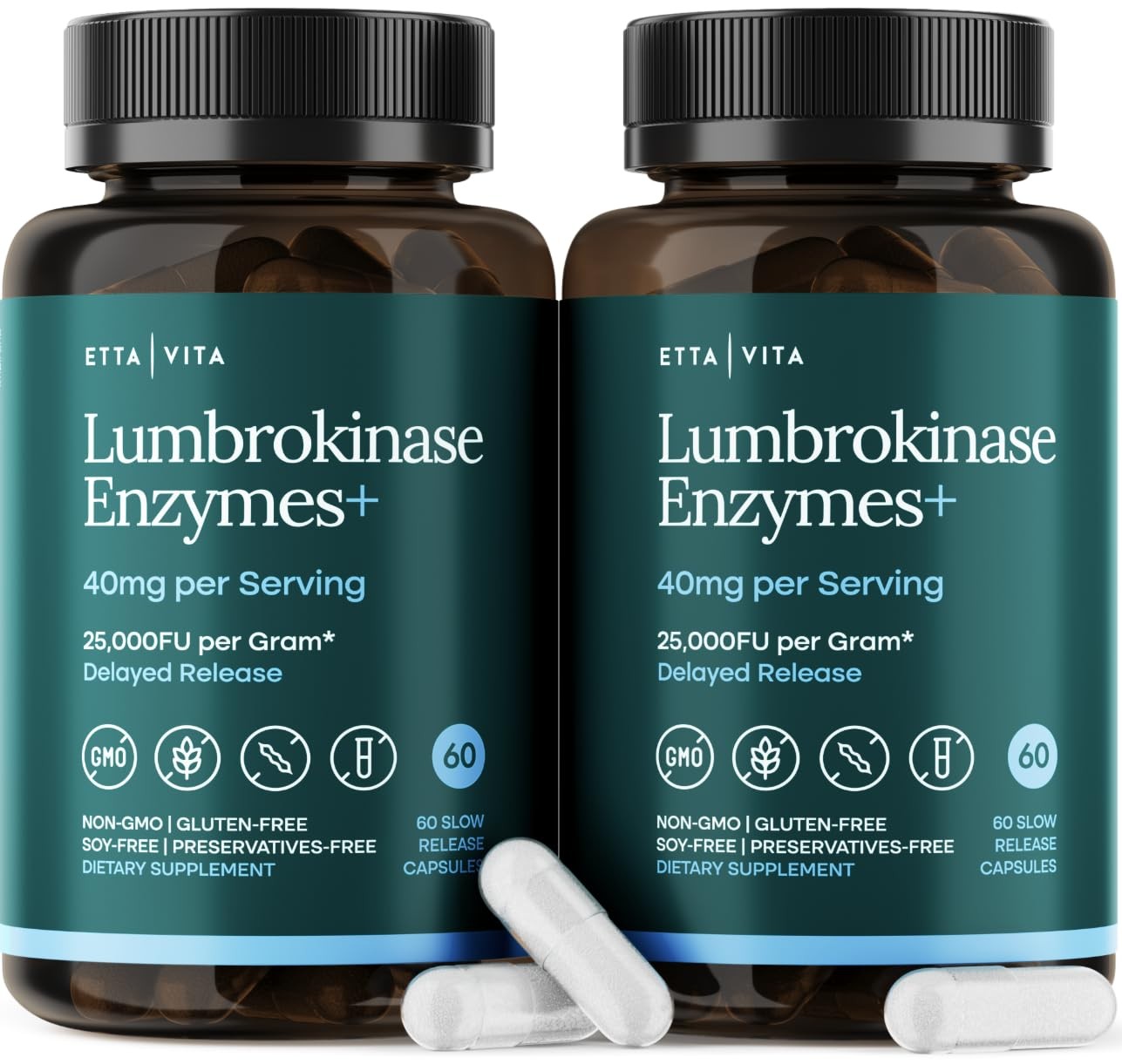 Potent Lumbrokinase Supplement (120 Servings) 40Mg/Serving (Max Activity – 800,