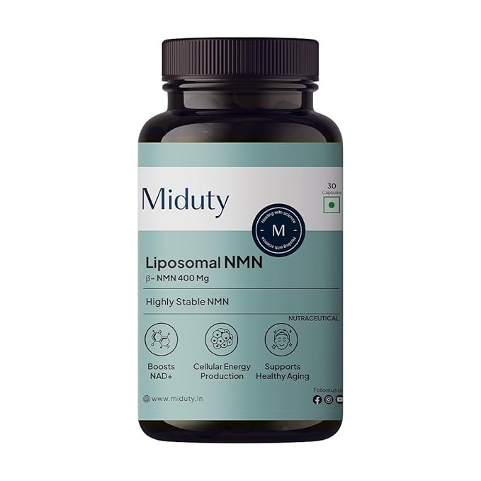 Miduty Liposomal NMN 85% Highly Stable 400 mg,Nicotinamide Mononucleotide
