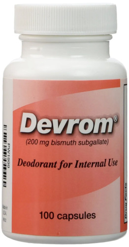 Parthenon Devrom Capsules – Deodorant for Iternal use – 100 Capsules, Newest Ex
