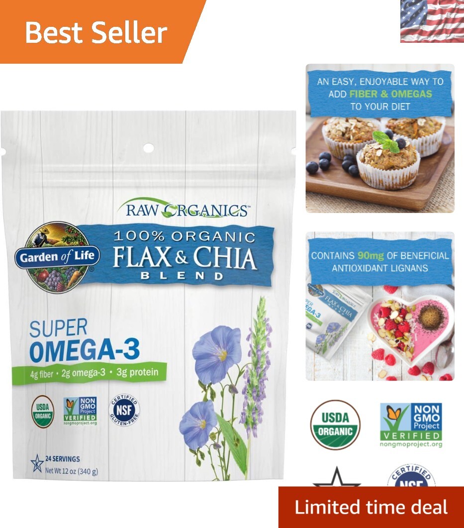 Organic Flax Meal with Chia Seeds – Boost Heart and Digestive Health
