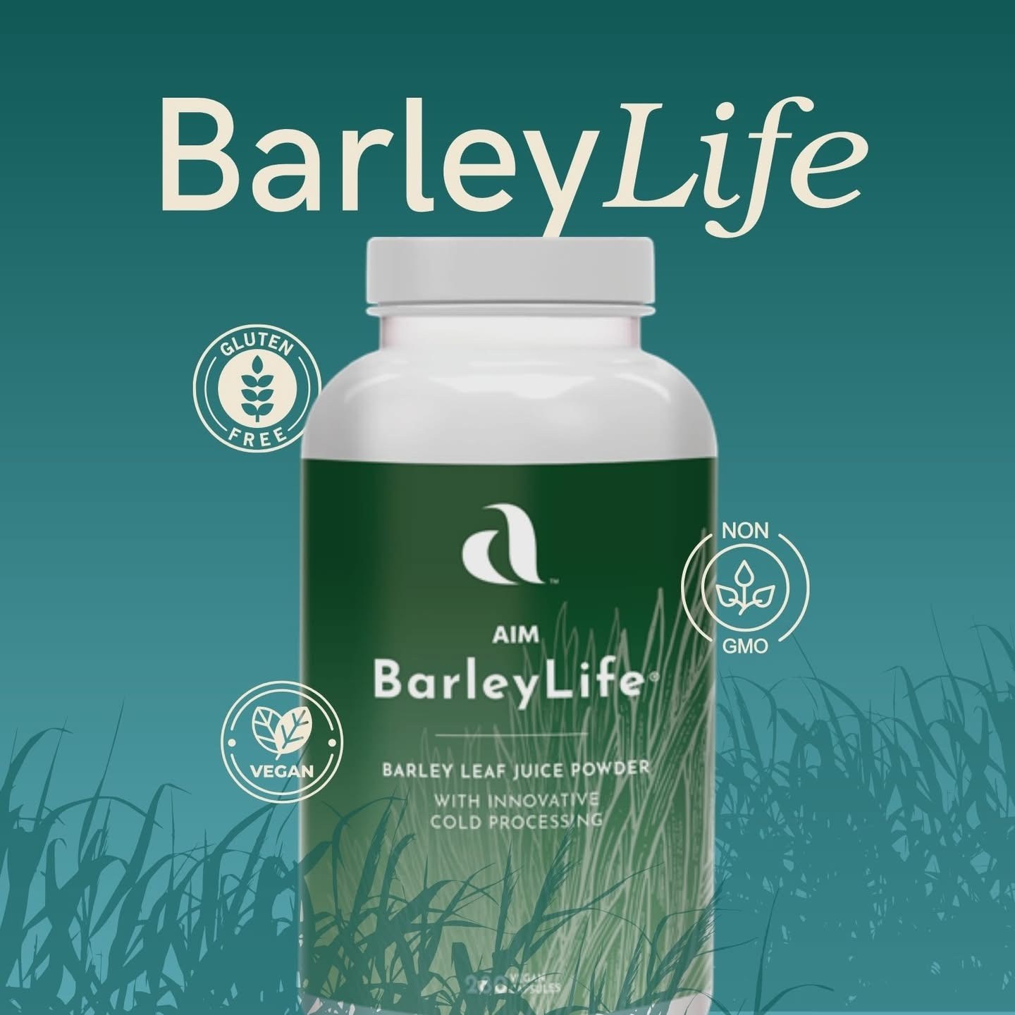 AIM BarleyLife Capsules(280 Vegan Capsules) FREE SHIPPING!