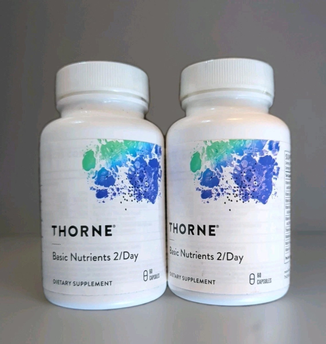 Lot of 2 Thorne Research Basic Nutrients 2/Day 60 Count x2
