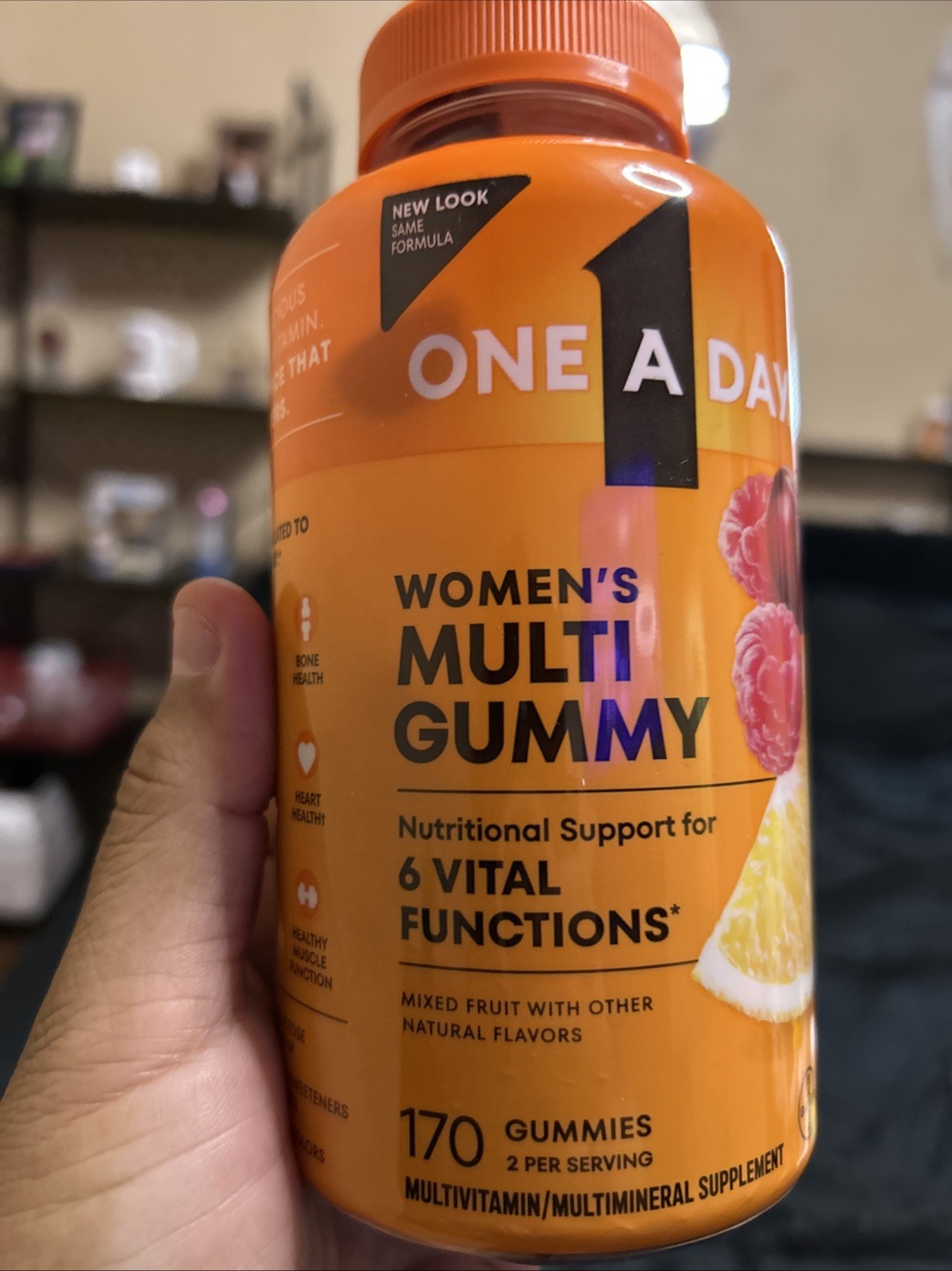 One A Day Women’s Multi Gummy Multivitamin 170 Count Mixed Fruit New Sealed