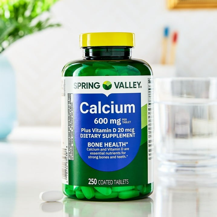 Spring Valley Calcium Plus Vitamin D Tablets 600 mg, 250 Count