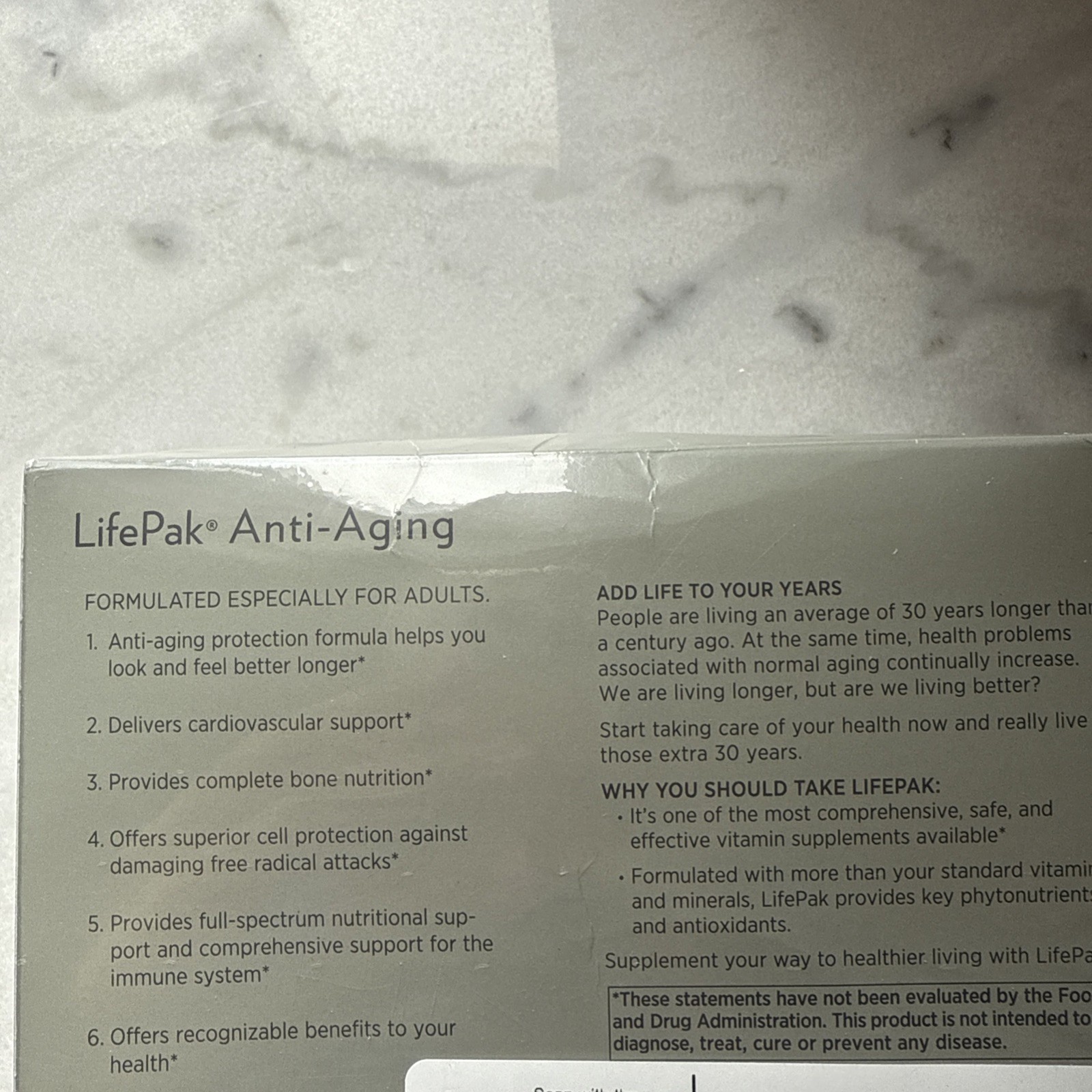 PHARMANEX LifePak Anti-aging through advanced nutrition. 60 packets. exp:5/26.