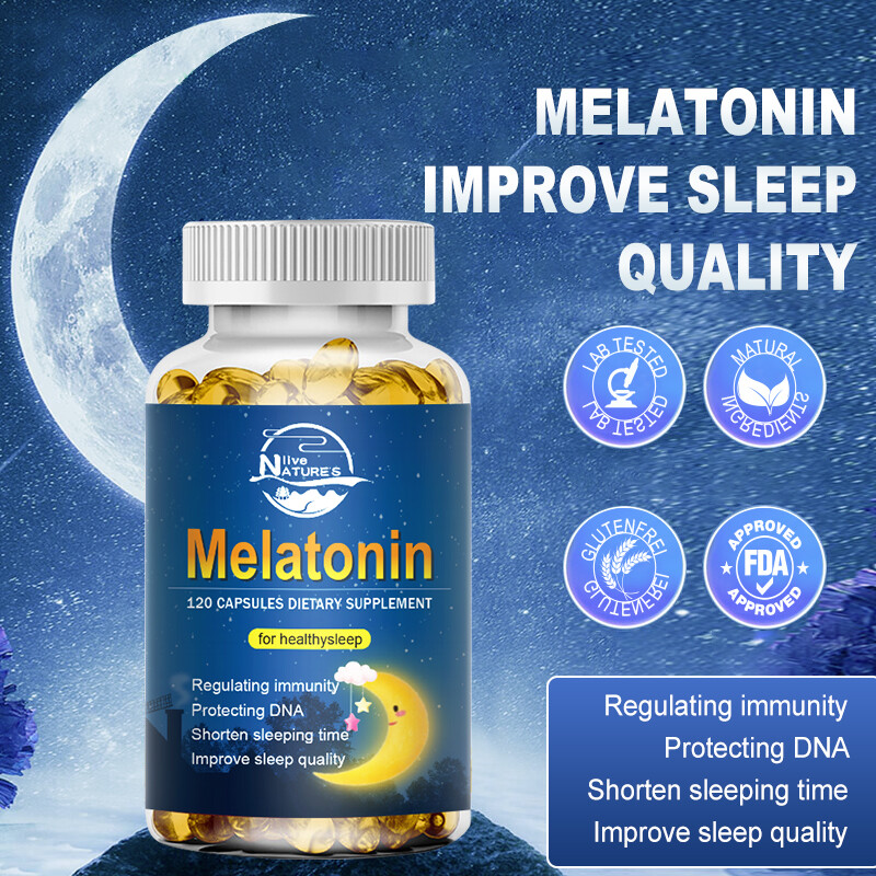 10mg Sleep Support Capsules Improve Sleep Quality Relieve Stress Sleep 4× 120Pcs
