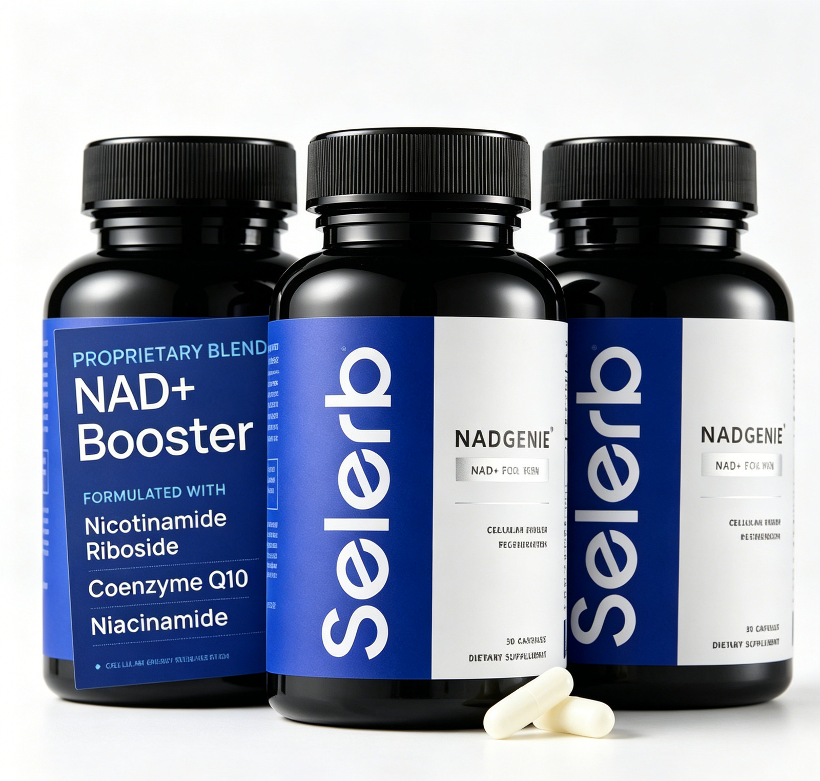 3BOTTLES Selerb NAD+ Supplement for Men-With Liposomal-NAD+,CoQ10, L-Carnitine
