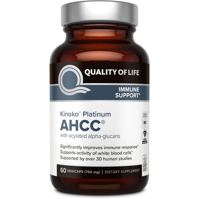 Quality of Life AHCC Kinoko Mushroom Complex Immune System Health Support