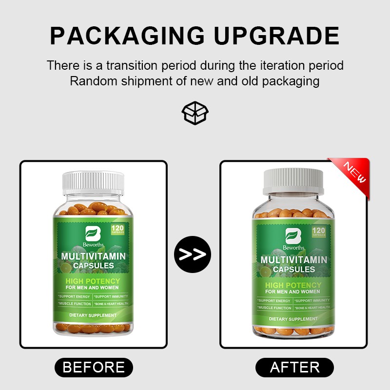 Multivitamin Capsules Highest Potency Daily Vitamins & Minerals Supplement