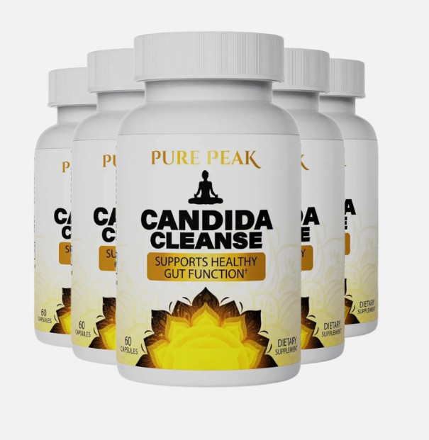 1-3 Bottles Pure Peak Candida Detoxify – Boost Gut & Colon Health – 60 Capsules