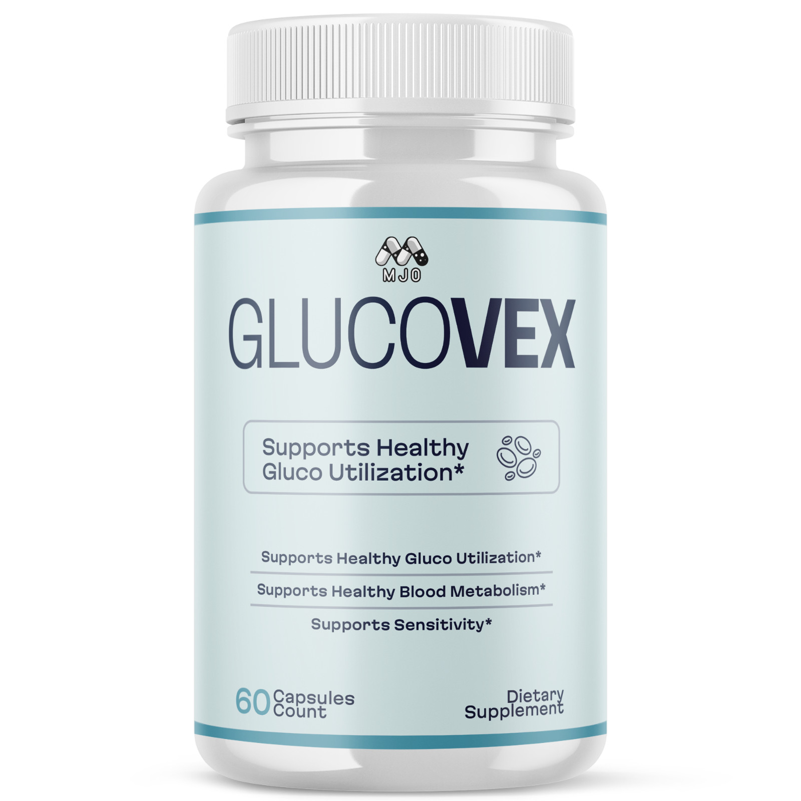 (1 Pack) Glucovex Advanced Support Blood Supplement Formula Gluco Vex 60 Caps
