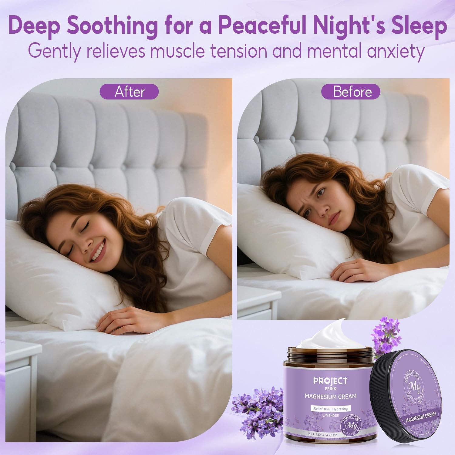 Magnesium Cream & Lotion for Pain Relief and Sleep, Topical Magnesium Butter …