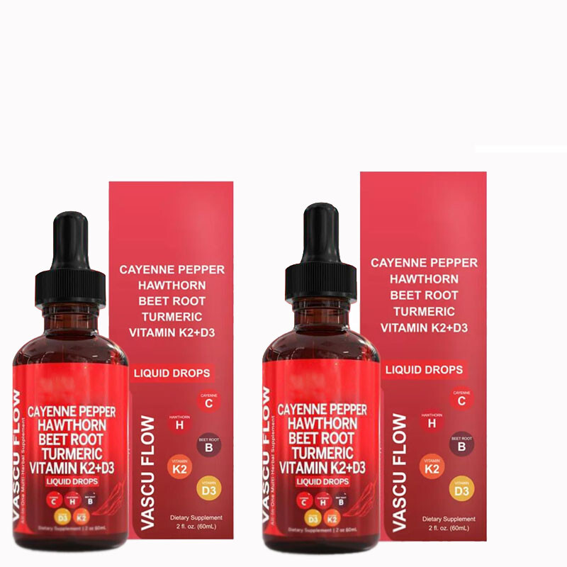 Nutra Cayenne Turmeric Vascu Pepper Flow Beet Root Liquid Vitamin Hawthorn Drops
