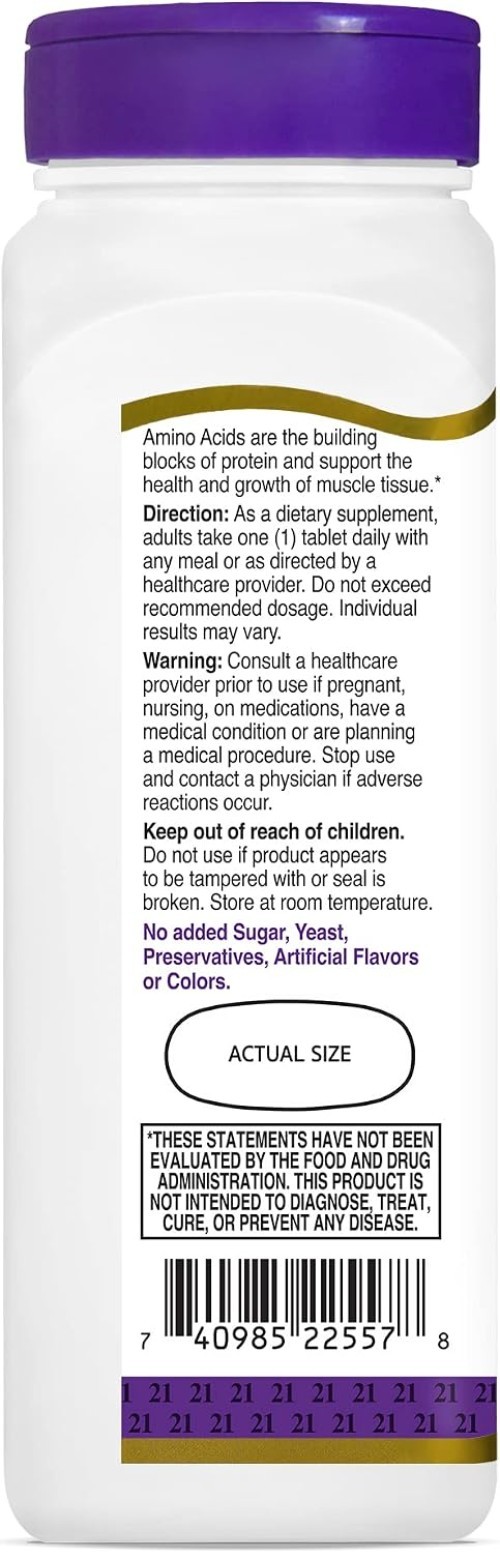 Amino Acid Complex Tablets – 120 Count Non-GMO & Gluten Free for Fitness Support