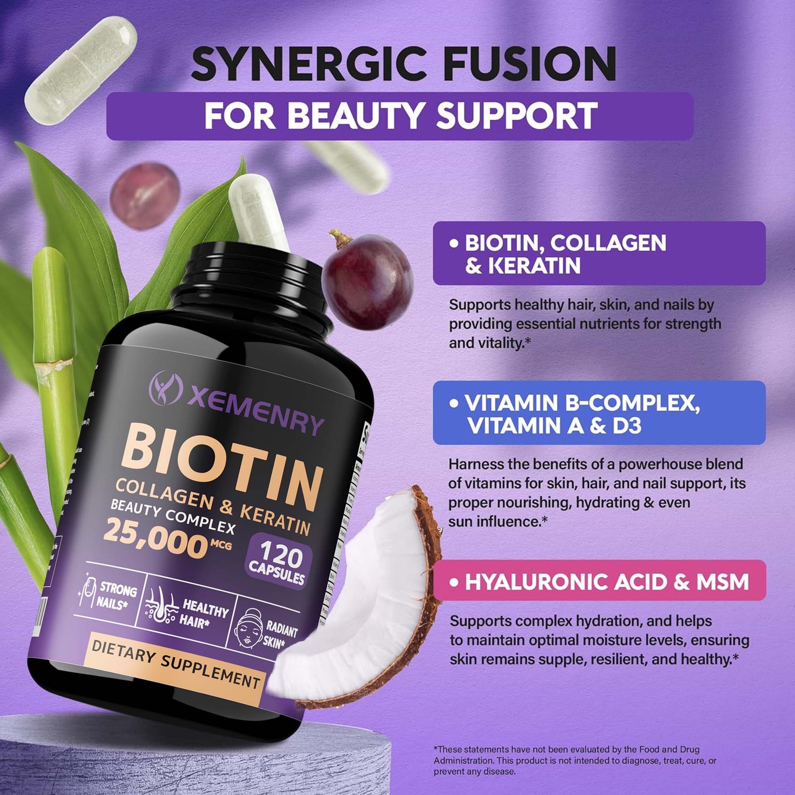 Biotin Collagen & Keratin – Anti-Aging, Support Skin Health, Prevents Hair Loss