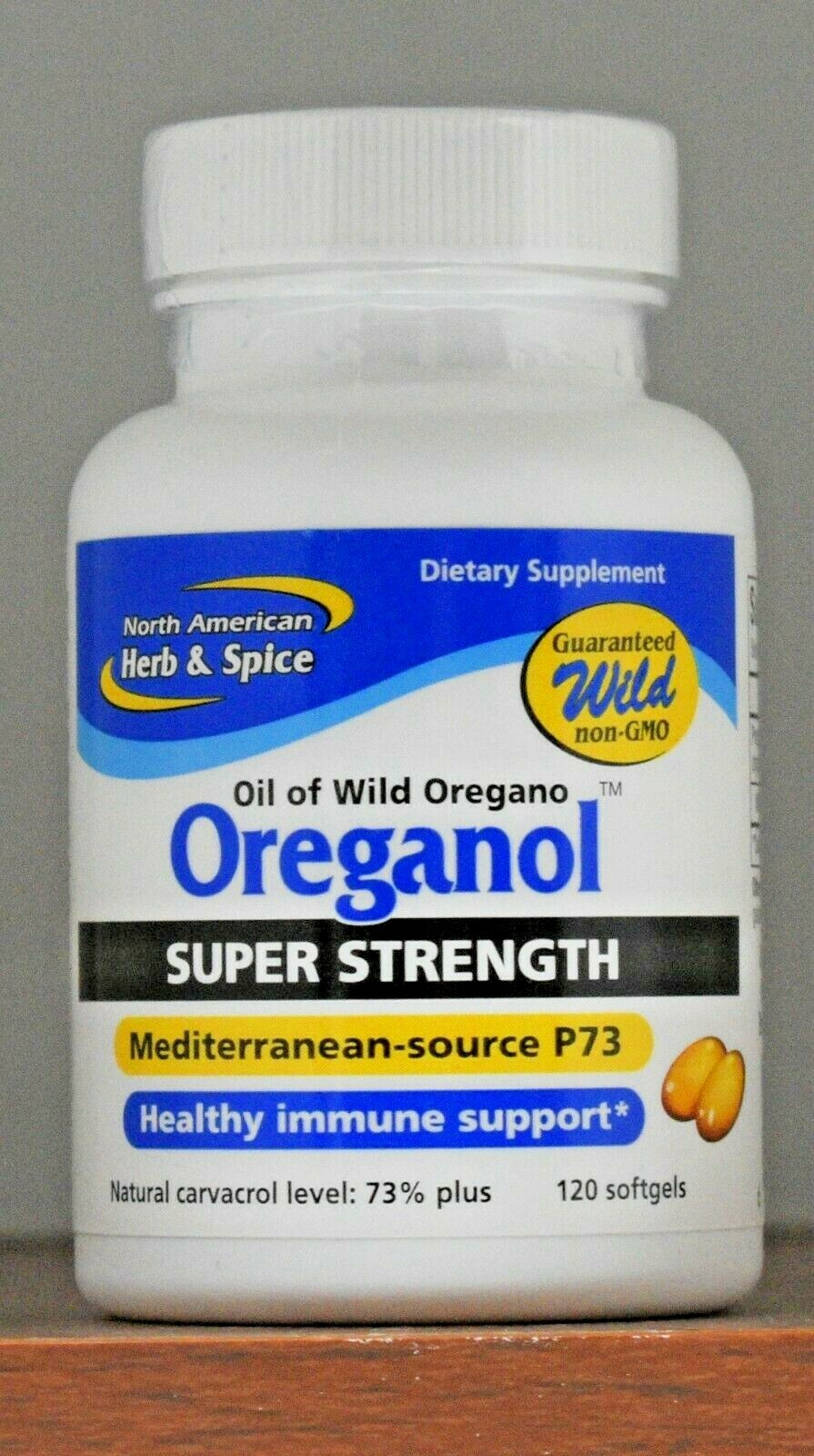 Oreganol P73 Super Strength North American Herb & Spice Softgels 120 Ct