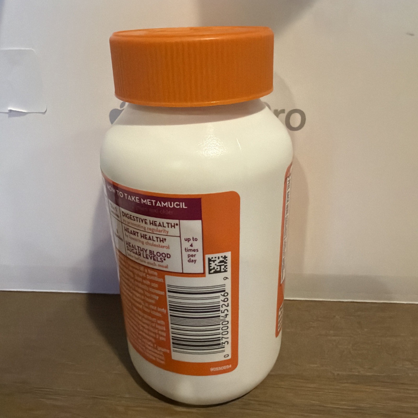 Metamucil Fiber 3-in-1 Psyllium Fiber Supplement 200 Capsules 08/27 EXP