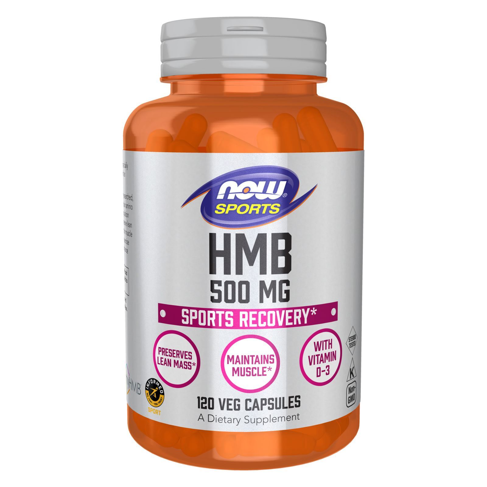 NOW FOODS HMB 500 mg 120 Veg Capsules